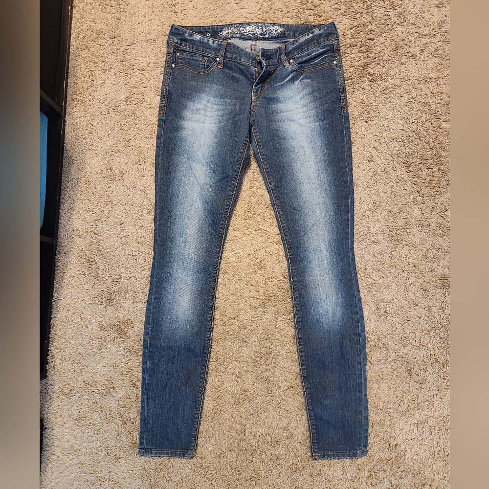 Express Jean Leggings Slim fit ultra low rise size 4
